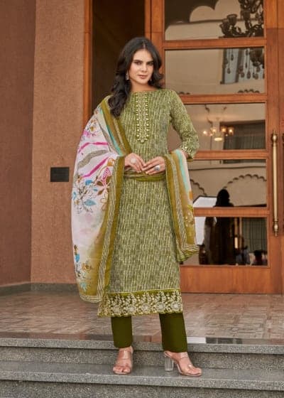 Galaxy Printed Designer Salwar Suit Set with Dupatta